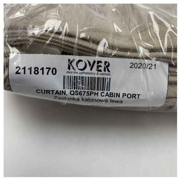 Quicksilver 675 Pilothouse curtain for port side cabin beige - 2118170