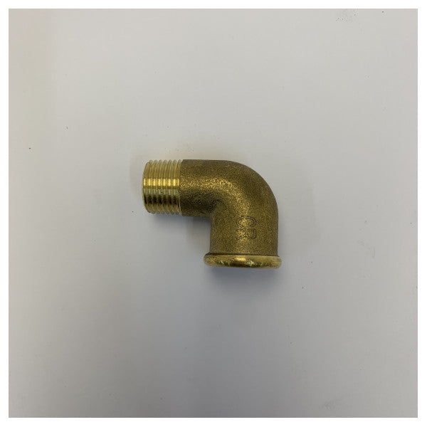 Maestrini 1/2inch Brass 90 Degree Elbow Pipe Fitting 7092D Marine Yacht Hard