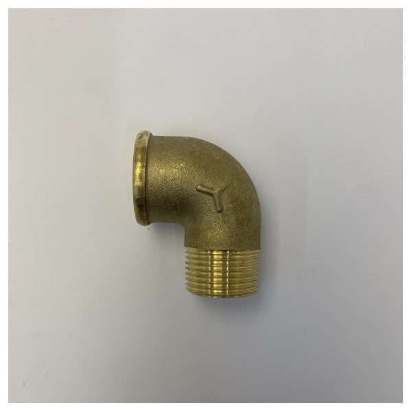 Maestrini 1 pulzier Chrome Brass 90 Grad Hose Tail Elbow Fitting - 7092F 