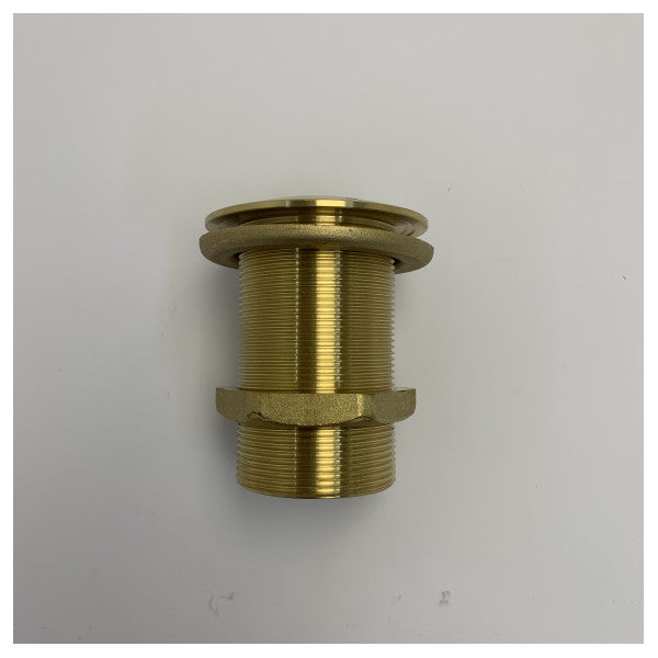 Maestrini Racor espiga para manguera de latón cromado de 2 pulgadas 7053I 