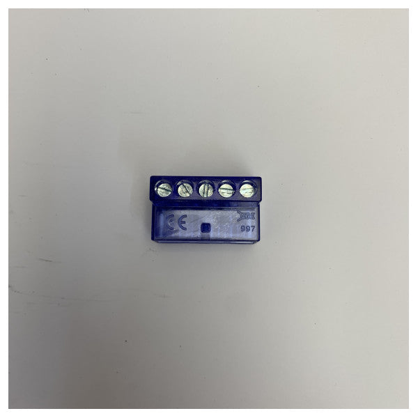 BEM Bloque de terminales de distribución eléctrica aislado, 5 polos, 16 mm 