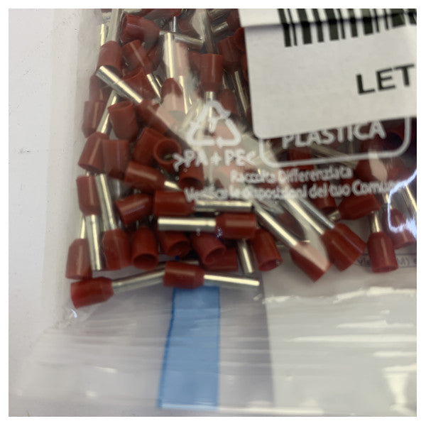 Terminais de fio isolados 1,5 mm² Vermelho 