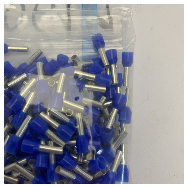 Insulated Wire End Ferrule 2.5/14mm Blue - Marine Grade Electrical Connector 
