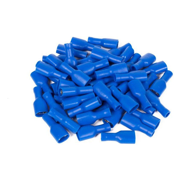 Mavi İzoleli Dişi Spade Terminalleri 2.5-6.6mm 50 adet 