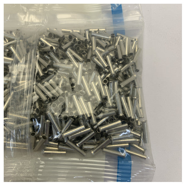 Endehylse uisoleret kobber 2,5 mm² 12 mm fortinnet 1000 stk 