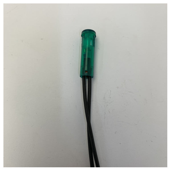 Marin elektrisk indikatorsignallampa 230V Grön - panelmontering - 540369M 