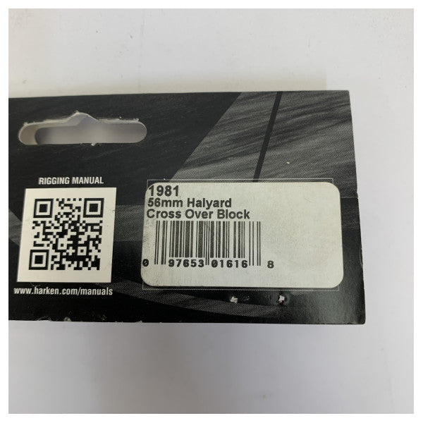 Harken 1981 56mm Halyard Crossover Block - Stainless Steel Yacht Hardware