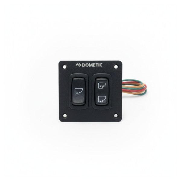 Dometic 12V Dual Flush Marine Toilet Switch Panel - Freshwater - 700340098
