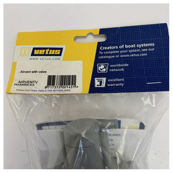 Conector de ventilação marítima em Y Vetus cinzento - 443210M 