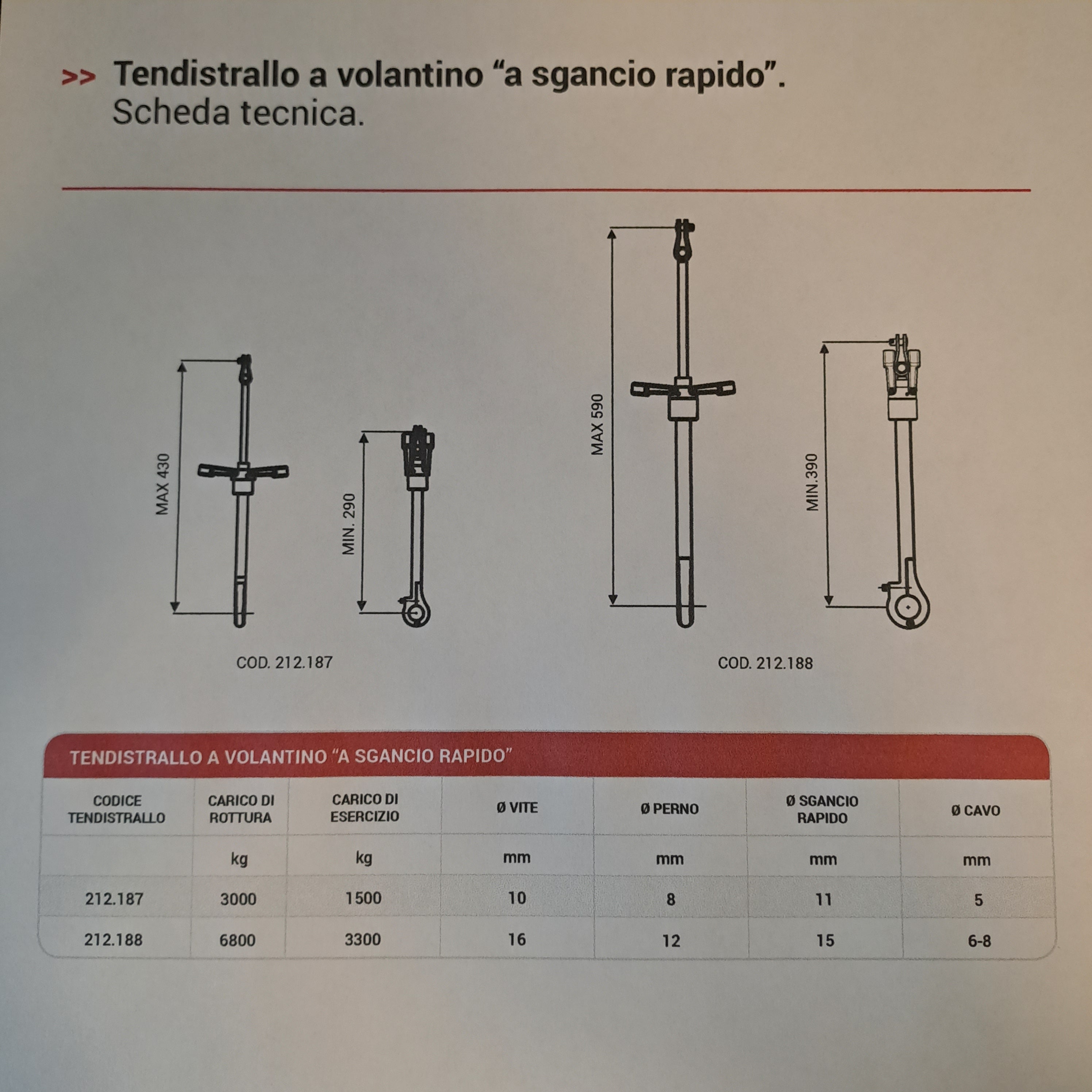 Tendistrallo manuale in acciaio inox Nemo - 212.188