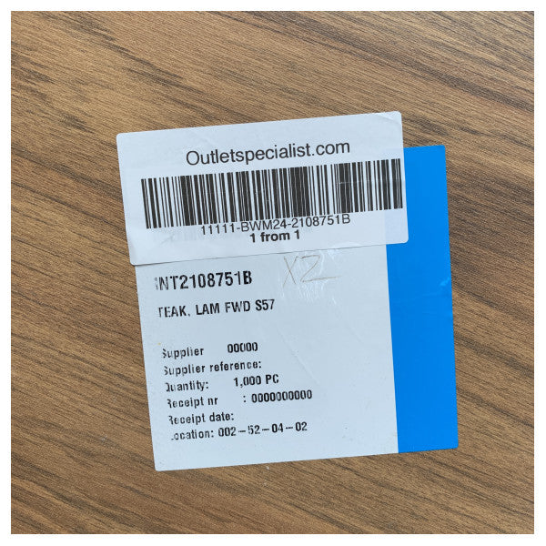 Teak Laminate Boat Flooring Panel foor Uttern S57 - 2108751B