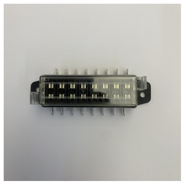 Marine Blade Fuse Block with Clear Cover for 12V/24V Systems -010