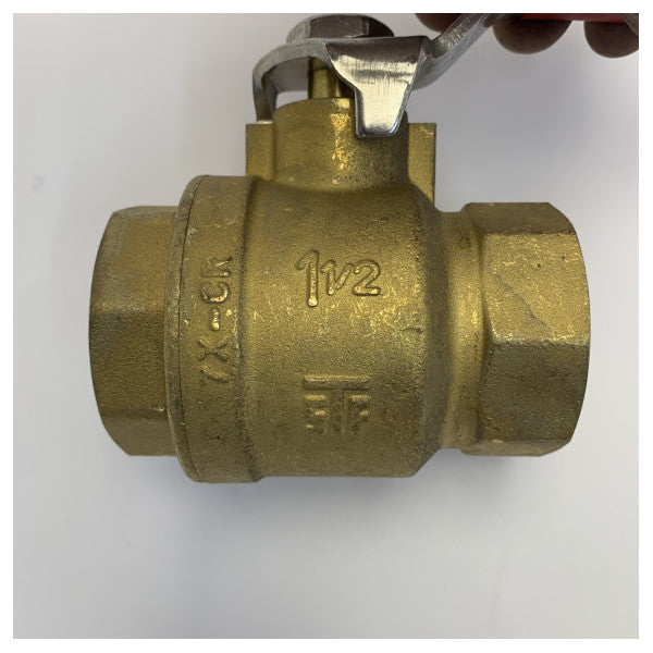 Maestrini 1-1/2inch krompläterad mässingsslussventil - 5140H 