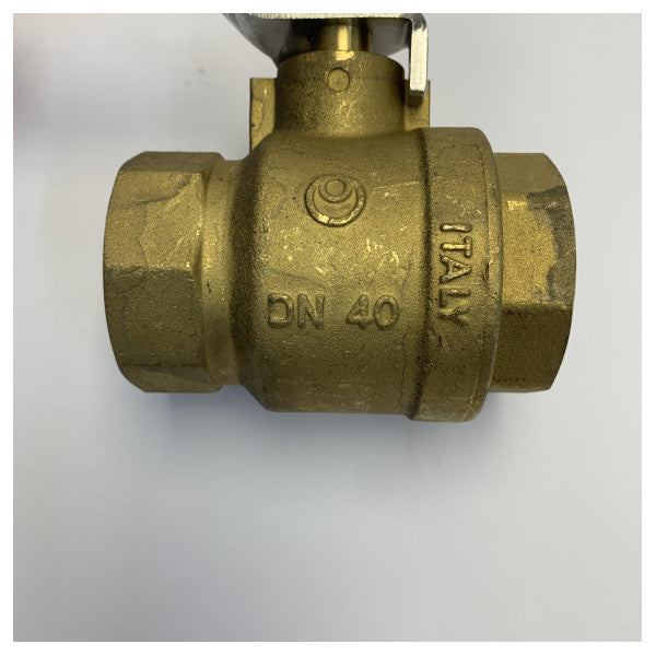 Maestrini 1-1/2inch krompläterad mässingsslussventil - 5140H 