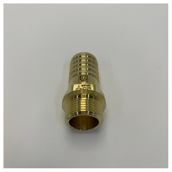 Maestrini CR Brass Hose Tail Fitting 3/4inch x 25mm - Yacht Plumbing - 7156E 