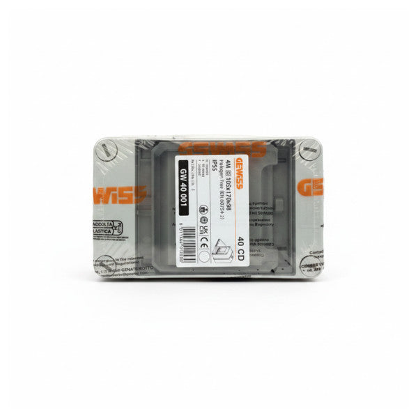 Gewiss GW40001 Surface Mount Electrical Enclosure - Marine Grade Junction Box 