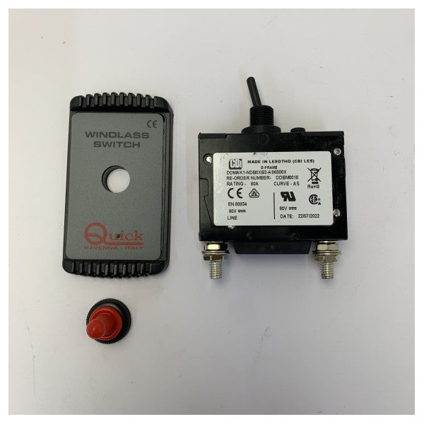 Quick 60A zestaw wyłącznika nadprądowego windy kotwicznej - FD1006000000A00 elektryka morska 