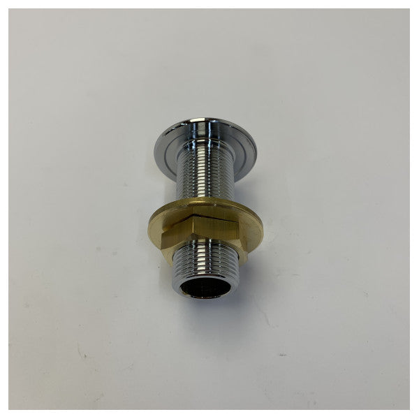Maestrini 3/4 inç Krom Kaplamalı Pirinç Hortum Ucu Bağlantı Parçası C0051E 