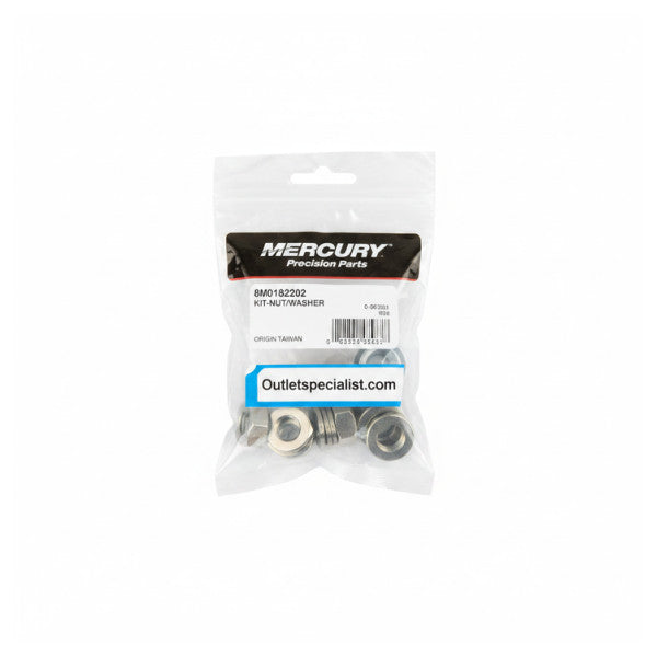 Mercury 8M0182202 Marine Hardware mutter- och brickset 