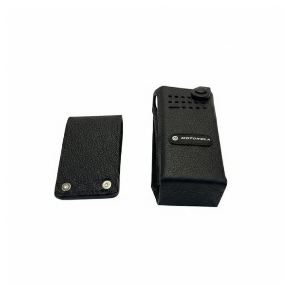 Motorola PMLN5846 Estojo rígido de couro para transporte com presilha fixa para cinto de 3 polegadas 