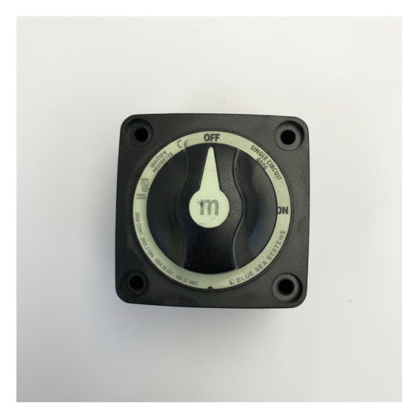 Blue Sea 6006200 m-Series Mini Battery Switch ON/OFF - Brilla en la oscuridad 