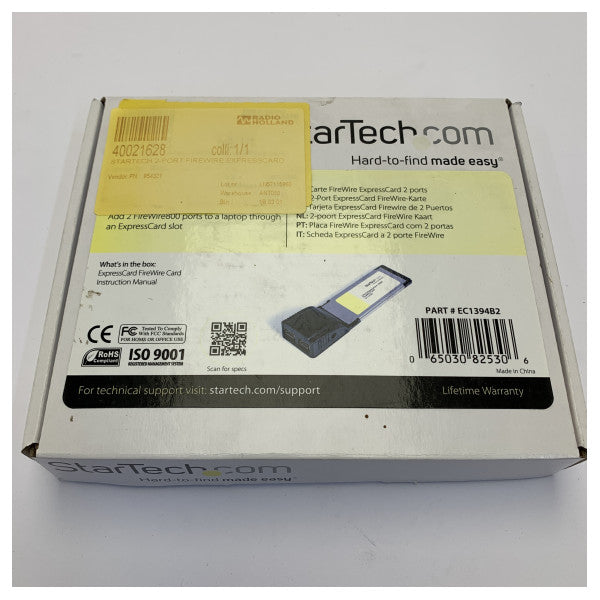 StarTech FireWire ExpressCard 1394b 2-port adapter til bærbar - EC1394B2 