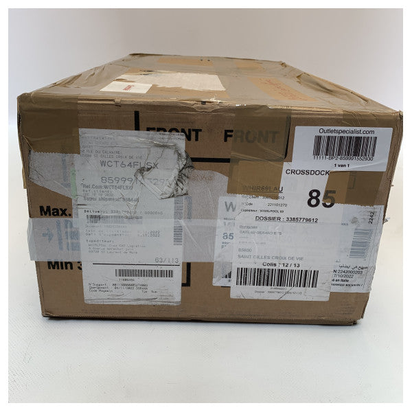 Whirlpool WCT 64 FLS X geintegreerde afzuigkap 53 cm - 859991552930