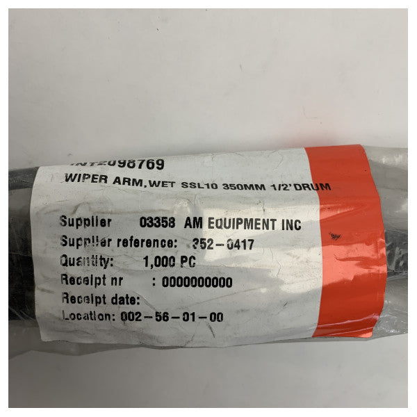 Universal SSL10 350 mm 1/2 inch drum wiper arm black 