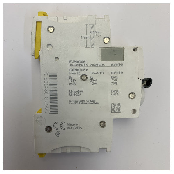 Interruptor automático Schneider Electric iC60N B32A - 2 polos 32A 