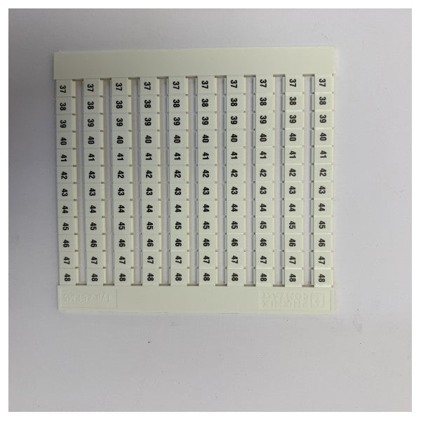 Phoenix ZBFM 5/WH Zack Marker Strip for Terminal Blocks - White ZBFM5-WH