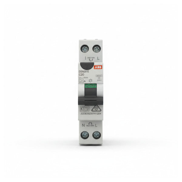 ABB DSN201E C20 A30 RCBO interruptor diferencial magnetotérmico 20A 30mA 