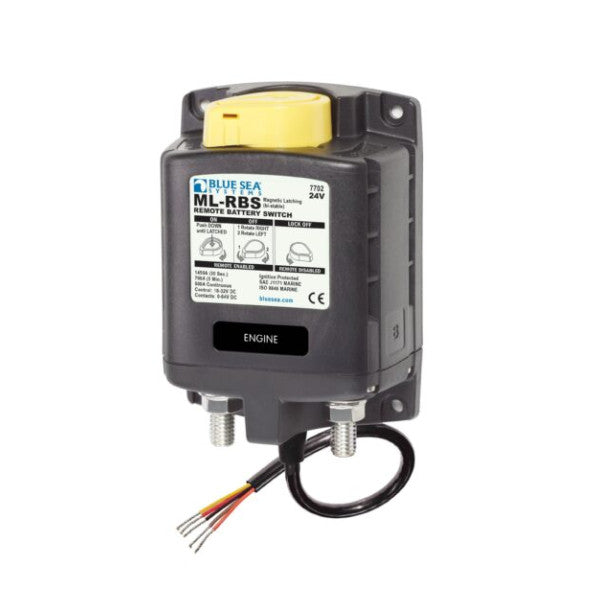 Blue Sea Systems ML-RBS Ferngesteuerter Batterieschalter 24V mit manueller Übersteuerung 