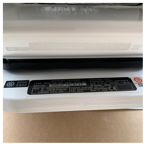 Радіолокаційний сканер Furuno X-діапазону 12 кВт RSB-128-105N для надійної морської навігації