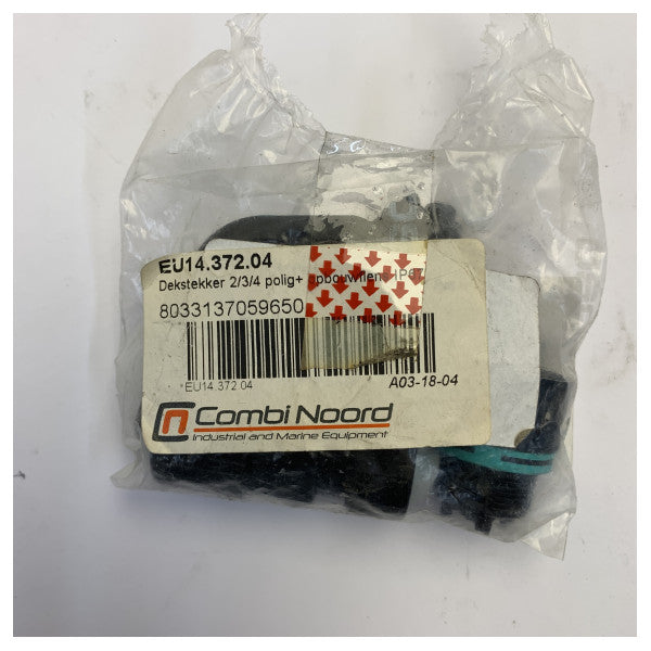 Kit de Conectores Elétricos Marinhos Combi Noord EU14.372.04 com Vedantes Azul-petróleo 