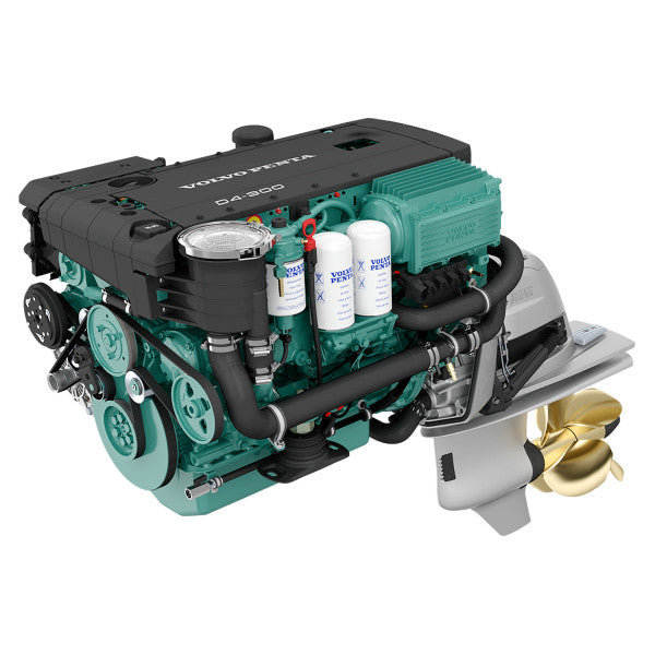 DUAL VOLVO PENTA D4-300 STERN pogonski motor s motorom s upravljačem džojstika