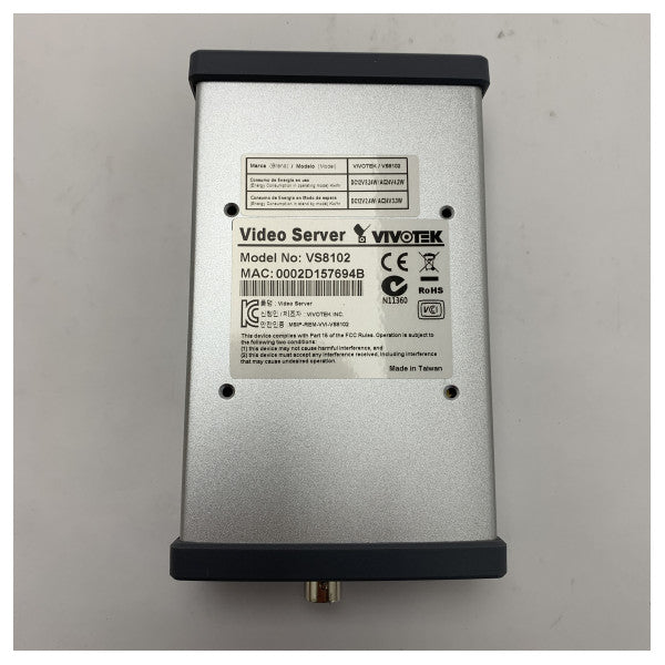 Vivotek VS8102 Yhden kanavan videokooderi analogisesta IP-valvontaintegraatiosta 