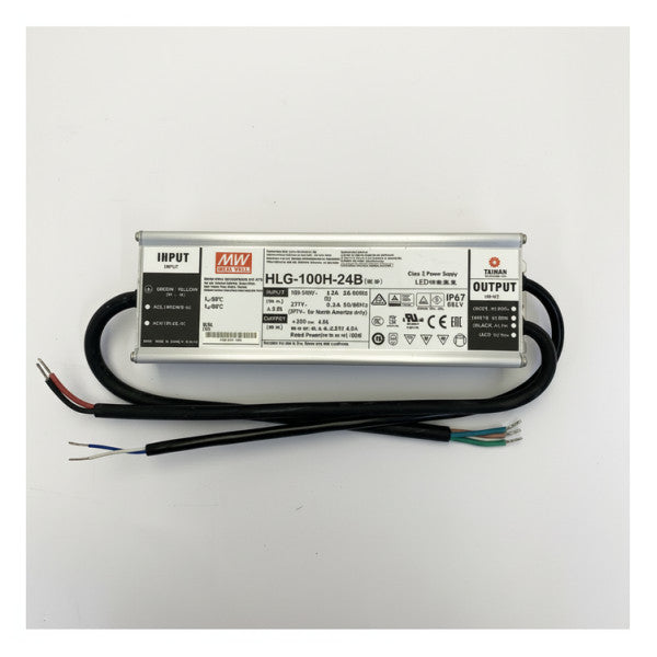 Mean Well HLG-100H-24B LEDドライバー 96W 24V DC IP67 防水電源 