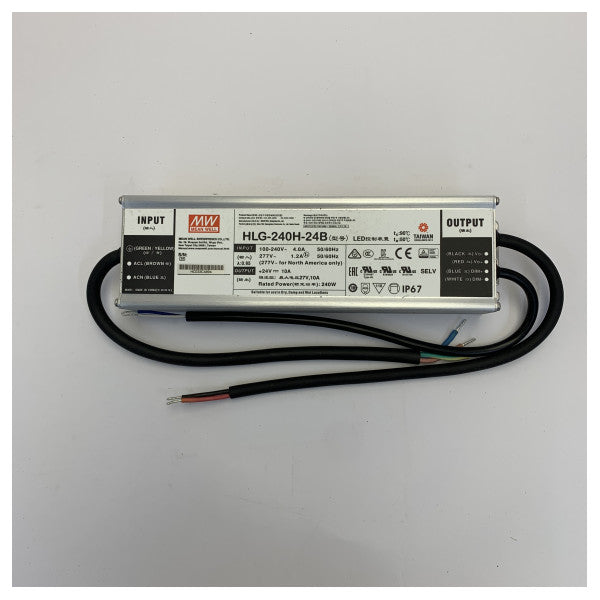Mean Well HLG-240H-24B LEDドライバー電源 24V 10A 240W IP67 