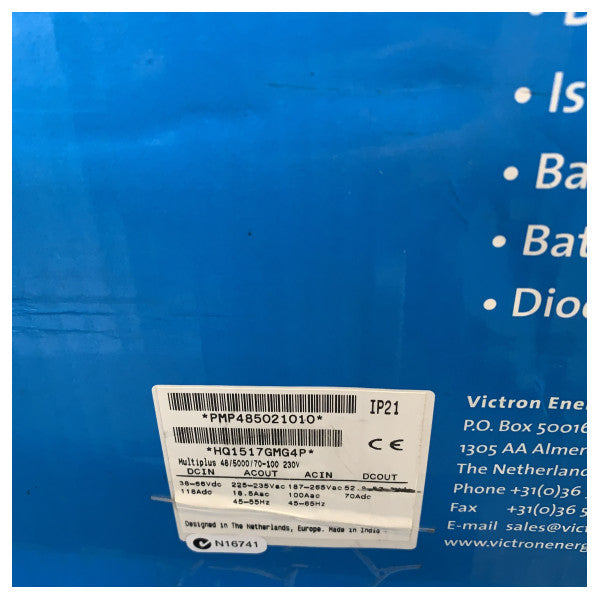 Victron MultiPlus 48V 5000VA İnverter Şarj Cihazı 230V, 70A Akü Şarj Cihazı ve Transfer Anahtarı ile