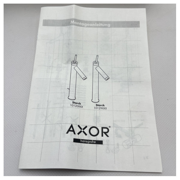 Hansgrohe Axor stainless steel single lever high rise mixer tab - 10129000