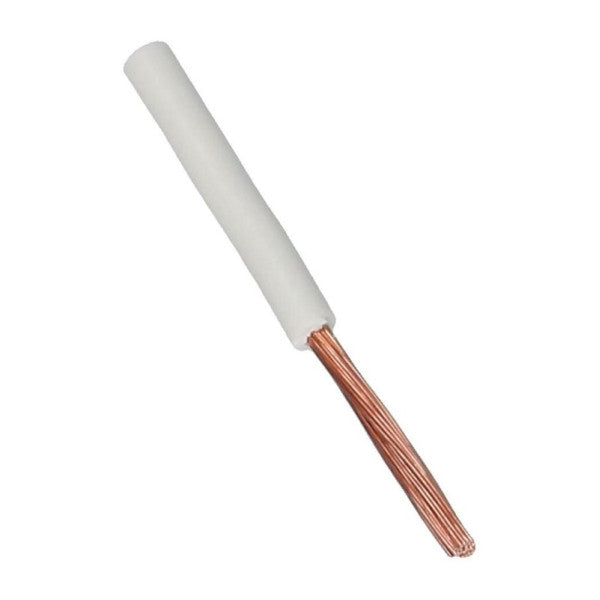 H07V-K 4mm² Εύκαμπτο Ηλεκτρικό Καλώδιο 450/750V Λευκό - Καλωδίωση Ναυτικής Ποιότητας 