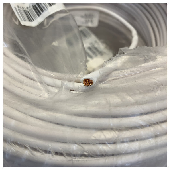 H07V-K 4mm² Flexible Electrical Cable 450/750V White - Marine Grade Wiring 