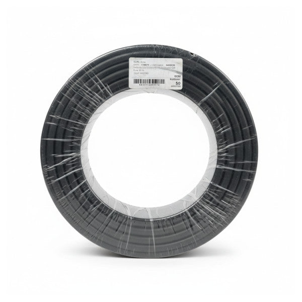 H07V-K 50mm² Εύκαμπτο μονοπολικό ναυτικό ηλεκτρικό καλώδιο ισχύος - Μαύρο 1M 