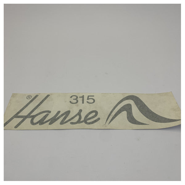 Hanse Yachts H315 skrovdekal 451x110 mm RAL9011 grafitsvart 