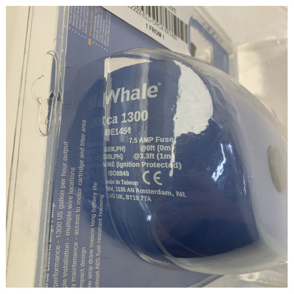 Whale Orca BE1450 elektrisk länspump - marin dränkbar pump 