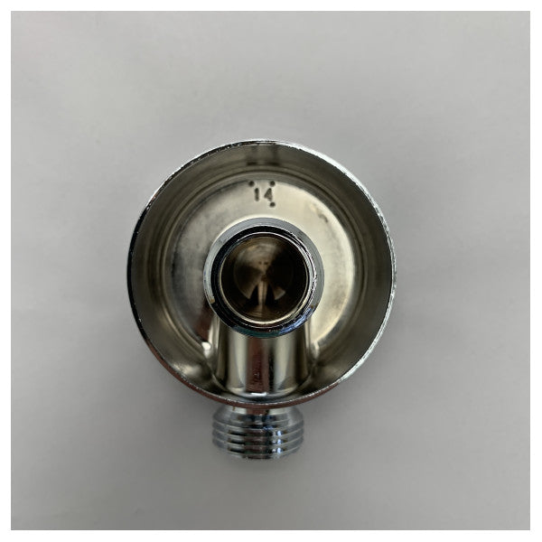 Zucchetti Z9380P wall water connection chrome finish