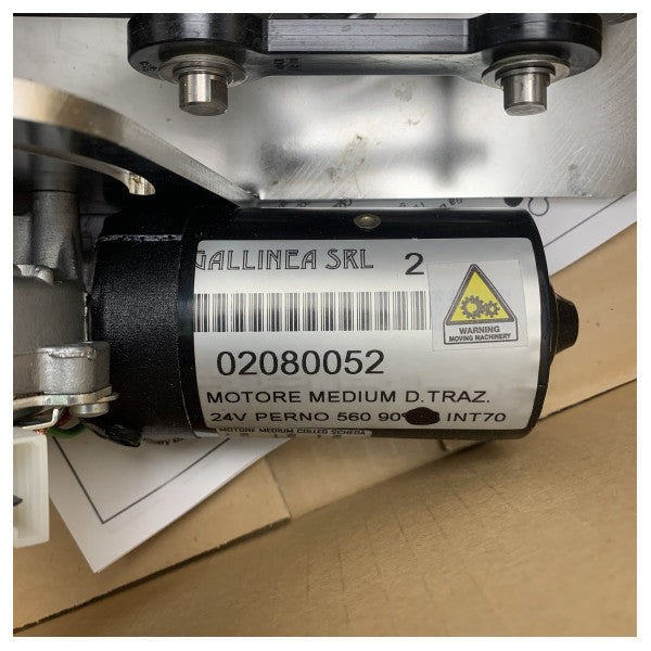 Gallinea Medium 24 V Motor de limpiaparabrisas 560 90 grados - 02080052