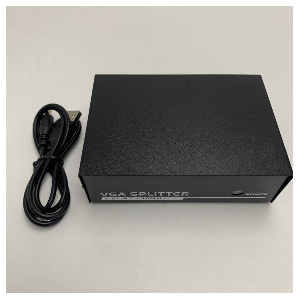 VGA Video Splitter 1 Input to 4 Outputs High Resolution 1600x1280 Display Splitter