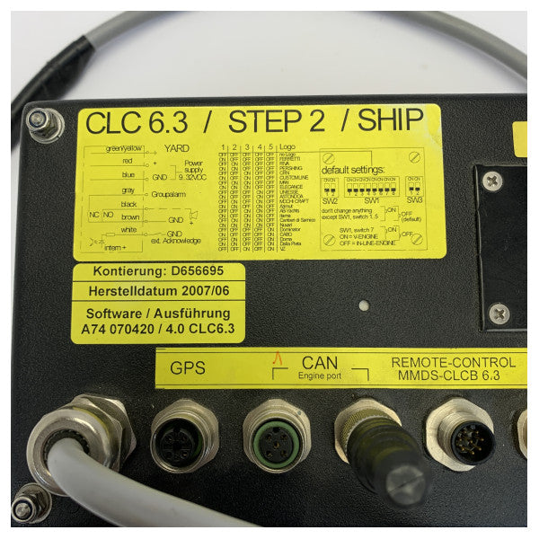 MAN MMDS-CLC-6.3 Marine Engine Instrument Display CAN-Bus USED 
