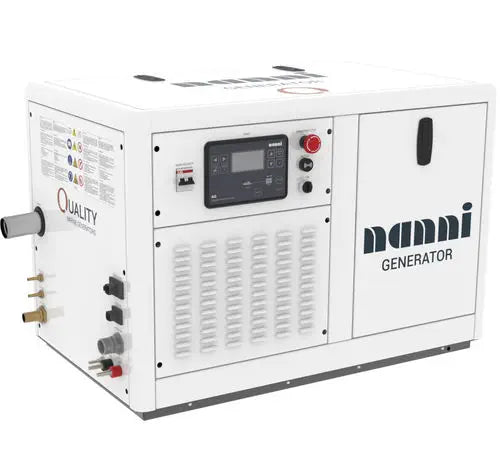 Nanni Q1100-8CM50 7.5M 6.6 kW | 1500 RPM marine diesel generator with soundshield 230V